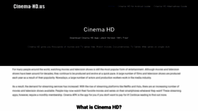 What Cinema-hd.net website looked like in 2023 (2 years ago)