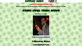 What Coffeeshopmenus.org website looked like in 2023 (1 year ago)