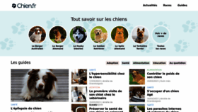 What Chien.fr website looked like in 2023 (1 year ago)