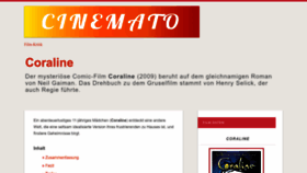 What Coraline-film.de website looked like in 2023 (1 year ago)