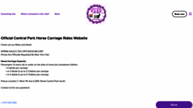 What Centralparkhorsecarriage.com website looked like in 2023 (1 year ago)