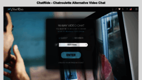 What Chatride.com website looked like in 2023 (1 year ago)
