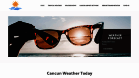What Cancunweathertoday.com website looked like in 2023 (1 year ago)