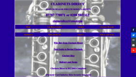 What Clarinetsdirect.biz website looked like in 2023 (1 year ago)