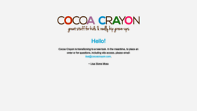 What Cocoacrayon.com website looked like in 2023 (2 years ago)