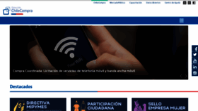 What Chilecompra.cl website looked like in 2023 (1 year ago)