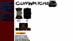 What Cuffwatches.net website looked like in 2023 (1 year ago)