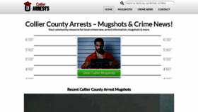 What Collierarrests.com website looked like in 2023 (1 year ago)