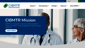 What Cibmtr.org website looked like in 2023 (1 year ago)