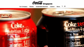 What Coca-cola.com.sg website looked like in 2023 (1 year ago)