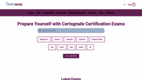 What Certsgrade.com website looked like in 2023 (1 year ago)