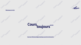 What Courstoujours.be website looked like in 2023 (1 year ago)