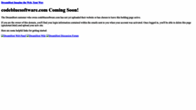 What Codebluesoftware.com website looked like in 2023 (2 years ago)
