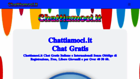 What Chattiamoci.it website looked like in 2023 (1 year ago)