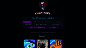 What Cheatfree.net website looked like in 2023 (This year)