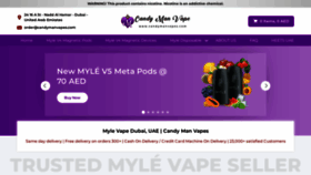 What Candymanvapes.com website looked like in 2023 (1 year ago)