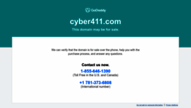 What Cyber411.com website looked like in 2023 (1 year ago)