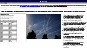 What Chemtrailplanet.com website looked like in 2023 (1 year ago)
