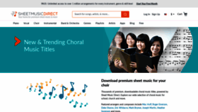 What Choralmusicdirect.com website looked like in 2023 (1 year ago)