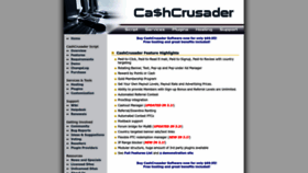 What Cashcrusadersoftware.com website looked like in 2023 (This year)