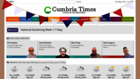 What Cumbriatimes.co.uk website looked like in 2023 (This year)