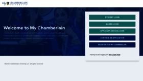 What Chamberlainonline.net website looked like in 2023 (1 year ago)