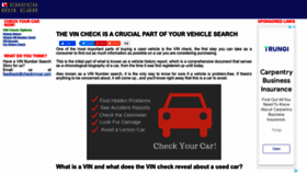 What Checkmycar.com website looked like in 2023 (This year)
