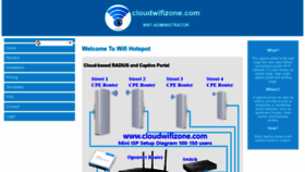 What Cloudwifizone.com website looked like in 2023 (This year)