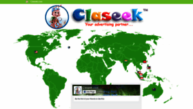 What Claseek.com website looked like in 2023 (This year)