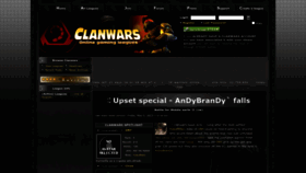 What Clanwars.cc website looked like in 2023 (This year)