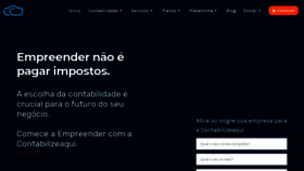 What Contabilizeaqui.com.br website looked like in 2023 (This year)