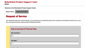 What Consumerservicerefurbish.com website looked like in 2023 (This year)