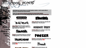 What Cool-fonts.com website looked like in 2023 (This year)