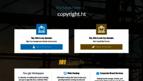 What Copyright.ht website looked like in 2023 (1 year ago)