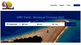 What Cro-travel.pl website looked like in 2023 (1 year ago)