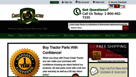 What Crosscreektractor.com website looked like in 2023 (1 year ago)