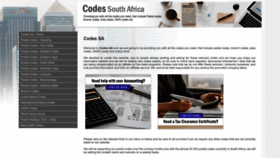 What Codes-sa.co.za website looked like in 2023 (1 year ago)