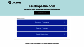 What Csulbspeaks.com website looked like in 2023 (This year)