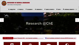What Che.iitm.ac.in website looked like in 2023 (1 year ago)