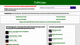 What Cafelagu.me website looked like in 2023 (This year)