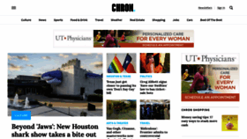What Chron.com website looked like in 2023 (This year)