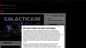 What Cheatscorner.de website looked like in 2023 (This year)