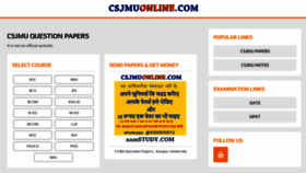 What Csjmuonline.com website looked like in 2023 (This year)
