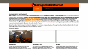 What Chicagosbestrestaurant.com website looked like in 2023 (This year)