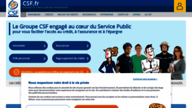 What Csf.fr website looked like in 2023 (This year)