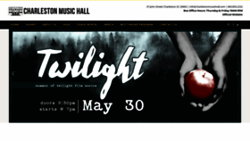 What Charlestonmusichall.com website looked like in 2023 (This year)