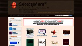 What Chocosphere.com website looked like in 2023 (This year)