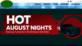 What Christmasinthepark.com website looked like in 2023 (This year)