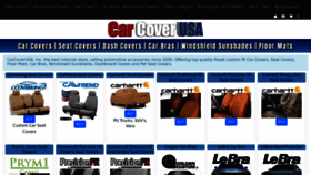 What Carcoverusa.com website looked like in 2023 (This year)
