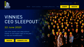 What Ceosleepout.org.au website looked like in 2023 (This year)